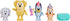 Bluey Figure 4-Pack, Pass The Parcel 2.5-3 inch, Bingo, Lucky's Dad and Lila Character Figures with Accessories...