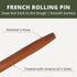 Muso Wood Sapele Wooden French Rolling Pin for Baking, Tapered Roller for Fondant, Pie Crust, Cookie, Pastry (French 17.5inch)...