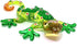 ZOOCRAFT Glass Gecko Figurine Green Miniature Hand Blown Lampwork Animal Statue D?cor...
