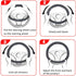 Car Steering Wheel Cover, Universal 15 inch Microfiber PU Leather Steering Wheel Protector, Elastic Breathable Anti-Slip Steering Accessories, Car...