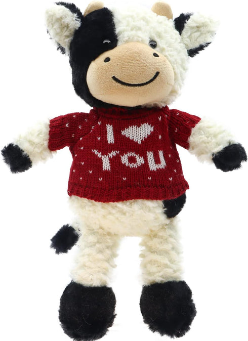 RELIGES 9" Cute Cow Stuffed Animals Soft Cuddly Cow Plush Stuffed Animal Birthday Gifts for Boys and Girls, Plush Animal Decorations (Cows - Stand...