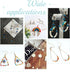 UNICRAFTALE 80pcs 4 Styles Beading Hoop Earrings Stainless Steel Hollow Hoop Earrings Finding Mixed Shapes Hoop Pendant Component for DIY Earrings...