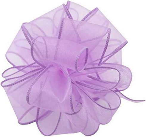Berwick Offray DWI Sheer Spring Wired Edge Ribbon-1-1/2 Wide X 50 Yards-Lavender Ribbon...