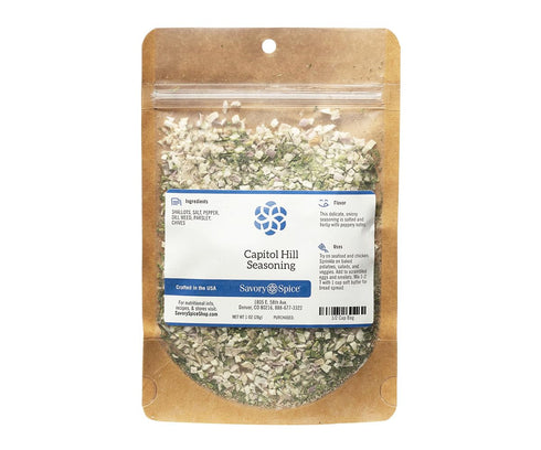 Savory Spice Capitol Hill Seasoning - Onion, Salt & Pepper Spices for Chicken, Fish, Eggs & Veggies | Shallot, Dill, Parsley, Chives Herb Blend (1...