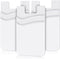 Senose Phone Card Holder, Phone Wallet Stick On, Silicone Card Holder for Back of Phone Credit Card Holder for Phone Case Compatible for Most of C...