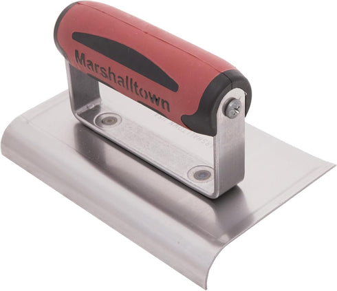 MARSHALLTOWN Curved Concrete Edger, 6 x 4 High Carbon Steel Blade, 5/8 x 1/2 Lip, Made In The USA, 138D...