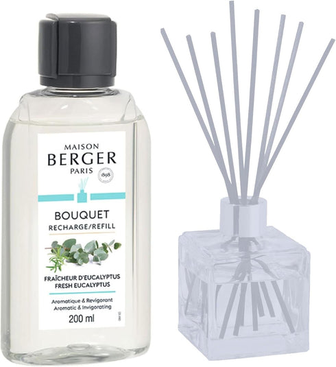 MAISON BERGER Fresh Eucalyptus - Fragrance Refill for Reed Sticks and Ceramic Diffuser - 6.76 Fluid Ounces - 200 Milliliters...