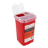 Ever Ready First Aid Sharps Container with Split Lid Design and Locking Mechanism for Sharp Waste Disposal, 1 Quart...