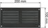 Vent Systems 8'' x 4'' Inch Air Vent Cover - Anthracite - Metal Air Return Grill with Built in Pest Guard Screen HVAC Vent Cover for Home Improvem...