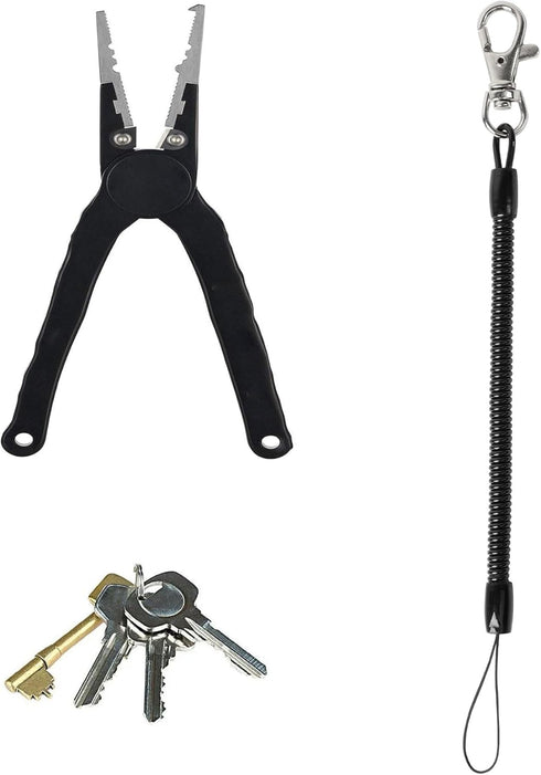 uxcell Retractable Coil Springs Lanyard, 3 Pcs Keychain Cord Holder Strap with Lobster Claw Clasps, Spiral Stretchy Anti-Theft Security Cable Rope...