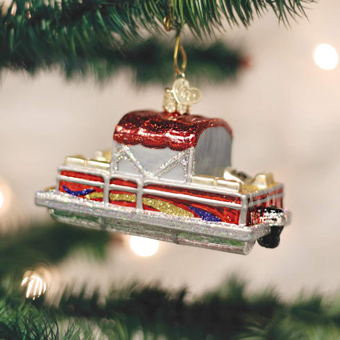 Old World Christmas Fisherman Collection Glass Blown Ornaments for Christmas Tree Pontoon...