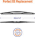 Genuine Rear Wiper Blades for Honda CRV CR-V 2007 2008 2009 2010 2011, 14"+14" (2 Pack) OEM 76730-SFA-003, Compatible for Honda Fit Pilot/Subaru T...