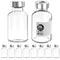 Sterile Empty Vials Silver Aluminum Cap with Butyl Rubber Stopper,Sterile Package 10pcs (20ml)...