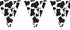 Cow Print Pennant Banner Party Accessory (1 count) (1/Pkg)...