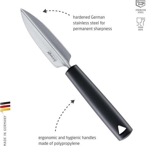 triangle Fruit Decorator - V-Shaped Stainless Steel Blade to Cut, Open & Decorate Fruits & Vegetables - GreenGrip Handle - Dishwasher Safe - Made ...