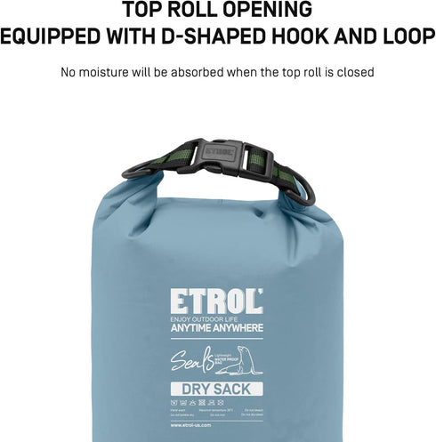 2Pcs Waterproof Dry Bag - 2L/8L,Multifunction Ultralight Roll Top Backpack Sack, Lightweight Outdoor Storage Bags Keeps Gear Dry for Camping Trave...