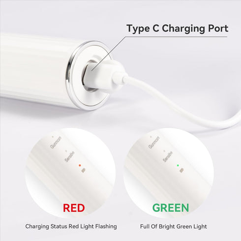 Adult Ultrasonic Electric Toothbrush, 5 Mode Electric Toothbrush, IPX8 Waterproof with Smart Timer, Soft Bristle Toothbrush for Deep Cleaning, Sta...