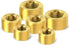 1/8" NPT Plug Brass Pipe Fitting, Counter Sunk Internal Hex Thread Socket Pipe Plugs, 3 PCS...