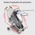 Stroller Rain Cover Universal Stroller Cart Umbrella Rain Cove Accessory, for Babies Winter Windproof Waterproof Dustproof and Snowproof...