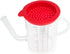 Fox Run Gravy and Fat Separator, with Measurements and Strainer, Glass, 1 Liter, Red and Clear...