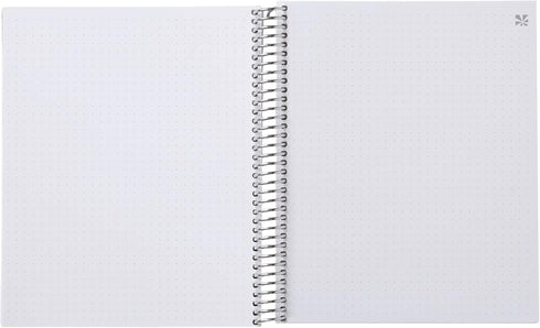 Erin Condren 7"x9" Dot Grid Platinum Spiral Notebook. Evolve Cover Design. 160 Dot Grid Pages, 5 mm, for Dot Journaling, Art, List-Making. 80 Lb. ...