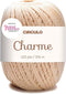 Circulo Charme Cotton Yarn for Crochet and Knitting, 100% Mercerized Cotton Yarn, Brazilian Virgin Cotton–Brown Cotton Yarn, Color 7684 -Porcelain...