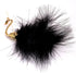 Vintage Feather Swan Brooch Pin for Women Girls Fashion Shell Pearls Black Animal Bird Brooches Lapel Pins Cute Dress Accessories Birthday Hallowe...