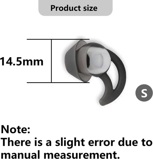 Small Earbud Tips Earbud Replacement Tips Silicone Ear Tips Compatible with Bose QC20 QC20i SoundSport SIE2i IE2 IE3 Headphone Rubber Tips Earbud ...