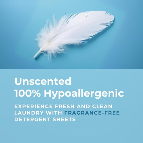 Laundry Detergent Sheets, Powerful with Bio-enzymes and Plant-Based, 30 detergent sheets-60 Loads, No Plastic Jug - Fragrance-Free, Eco-friendly, ...