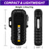 LcFun Arc Lighter Waterproof Electric Lighter USB Type C Rechargeable Lighter Dual Arc Plasma Lighter Flameless Windproof Lighter with Flashlight ...