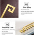 4PCS Chinese Style Cabinet Pull Handles, Drawer Pulls, Closet Handles, Hardware Handles for Furniture Dresser Drawer with Screws (128mm Hole spaci...