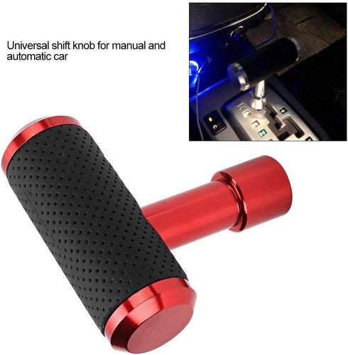 Car Shift Knob, Car Shift Gear Knob T Shaped Universal Manual/Automatic Gear Shifter Knob Replacement Part (Red)...