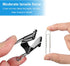 340 PCS Paper Clips and Binder Clips Assorted Sizes, Large Medium Small Silver Paperclips&Black Binder Clip Set for Home&School&Office Document Or...