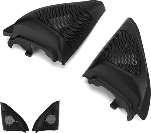 Aramox Stereo Speaker Trim, Pair Car Door Stereo Speaker Cover Trim Audio Tweeter Cover Trim Replacement for Corolla 2003?2006 Black......