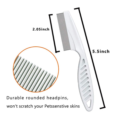 Steel Comb for Dog Grooming,Metal Dog Comb,Metal Combs for Dogs & Cats & Small Dog Grooming,Sorxine Pet Comb for Removing Matted Fur, Knots & Tang...