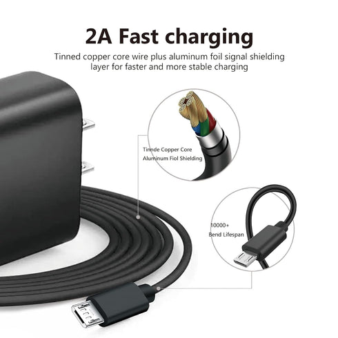 Fast Wall Charger 5FT Charging Cable Cord fit for Alcatel Go Flip, Go Flip 3, Go Flip V, Alcatel Cingular Flip 2/3, Alcatel MyFlip 2, QuickFlip, S...