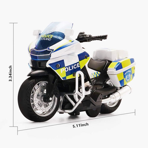 Die Cast Toy Motorcycle Model - Pull Back Vehicles with Sounds and Lights, Motorcycle Toys for Kids 3-9, for Youngsters who are into Collectible S...