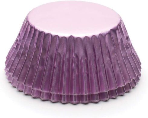 Fox Run Light Pink Foil Muffin and Cupcake Liners, Set of 32 Standard Size Wrappers...