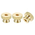 uxcell Knurled Thumb Nuts, 3Pcs M8 x D23mm x H16mm Brass High Head Through Hole with Collar High Head Through Hole Round Knobs Fasteners for 3D Pr...