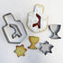 Rite Lite Chanukah Dreidel, Menorah, & Star of David Cookie Cutters Set, Perfect Hanukkah Gift, Hanukkah Cooking Accessories, Hanukkah Baking Set,...