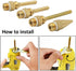 Eyech 4 pack Interchangeable Hot Glue Gun Nozzles Copper Glue Gun Nozzle Assortment Set for Melting Glue Gun Use Craft Repair Tool 2.0x70mm 2.0x50...