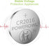 POWEROWL High Capacity CR2016 Battery (15-Pack) CR 2016 3v Lithium Batteries, 10 Years Leak-Free...