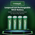 4 AA Rechargeable NiCD Battery, 1.2V 1000mAh High Capacity AA Batteries...
