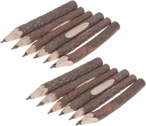 NUOBESTY Wood Branch Pencil Supplies 30 pcs Natural Retro Twig Rustic Pencils Tree Branch Office Gifts for Wooden Pencil Cm Bark Bark Pencils Bran...