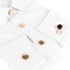 8pcs Button covers for men's shirts button cuffs button cover cufflinks for men - imitation cuff chain for tuxedo, business or formal shirts Butto...