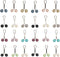 24 pcs Multicolor Headscarf Pearl Pins Clips U Shape Hijab Scarf Lady Muslim Scarf Shawl Clips Scarf Brooches Pin Jewelry Accessories...