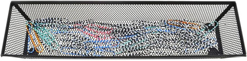 HAHIYO Stackable Mesh Tray Cup 12 x 3 x 2 inches Sturdy Container for Desk Drawer Organizer Collection for Home Office School Kitchen Soft Foam Fe...