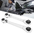 Tomotato 1/4-Inch Mini Double Headed Ratchet Wrench, 72 Tooth Drive Socket and Screwdriver Bit, Quick Release Ratchet Wrench Spanner for Socket, T...