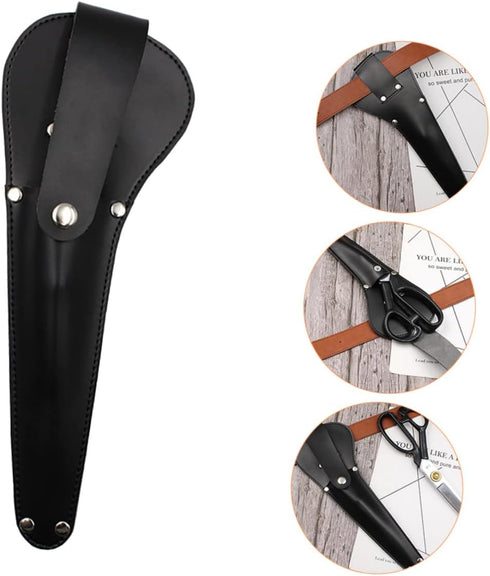 COHEALI Leather Tooling Leather Protector Leather Pu Sewing Bag Shear Craft Case Scissor Covers Scissor Leather Scissor Covers Tool Cover Storage ...