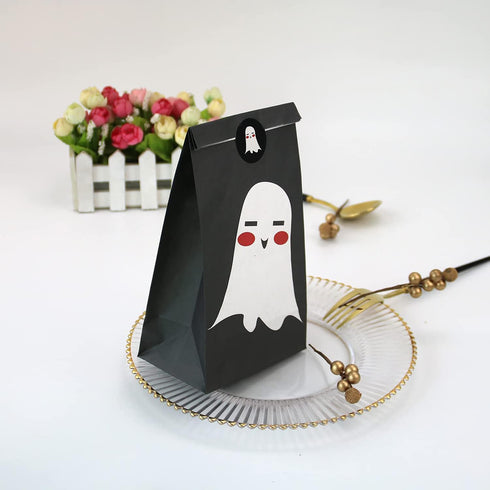 Halloween Treat Bags - 24 Pcs Halloween Trick or Treat Goody Gags Gift Bags, 24 Pcs Stickers, Hallowe'en Goodie Bags Party Supplies...